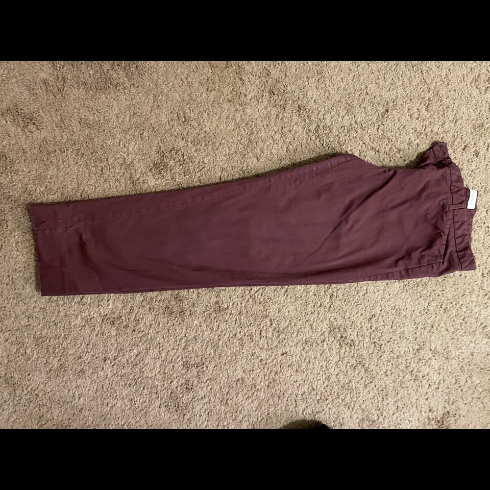 Crop straight dress pants